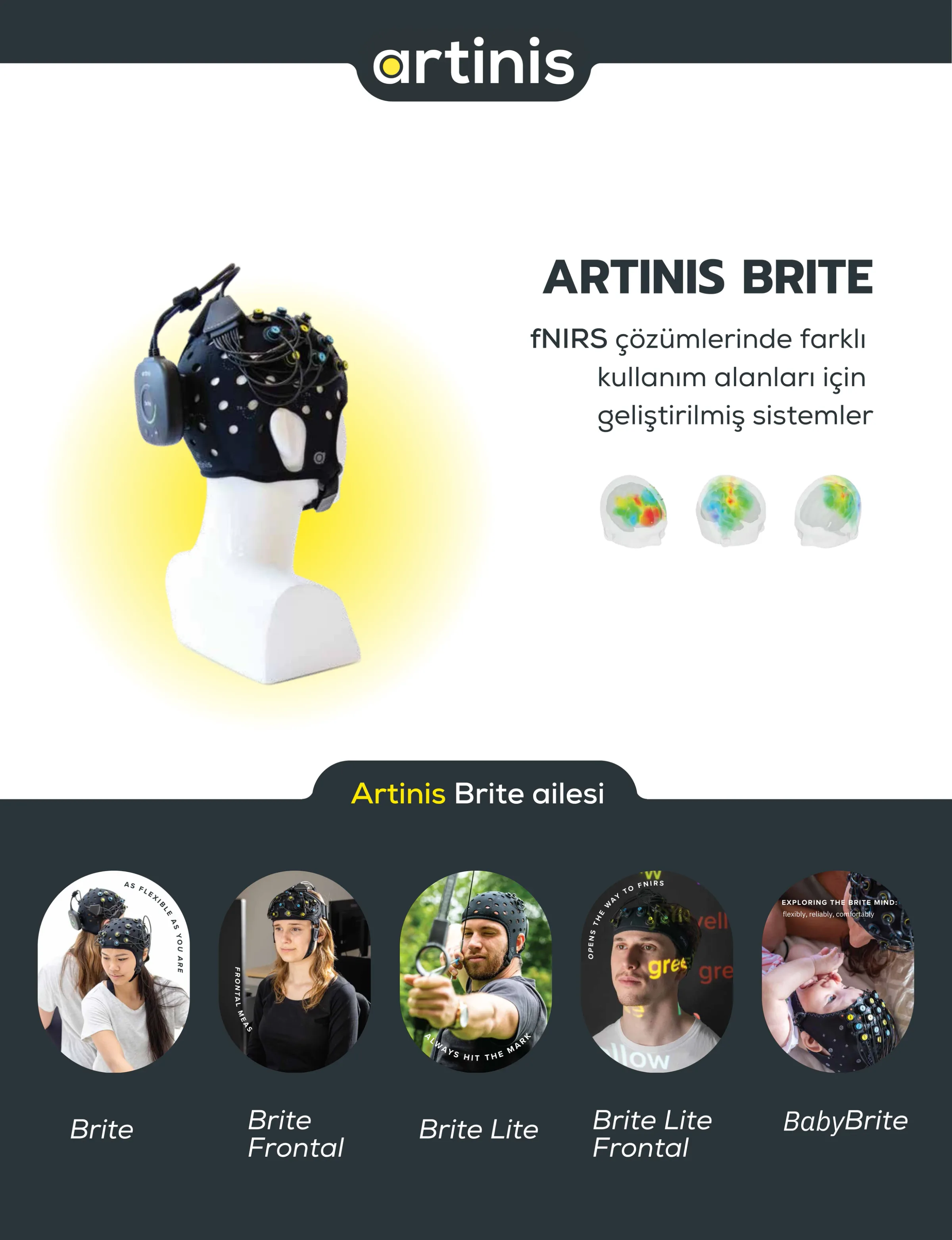 Artinis Brite ürün ailesini tanıtan Instagram postu