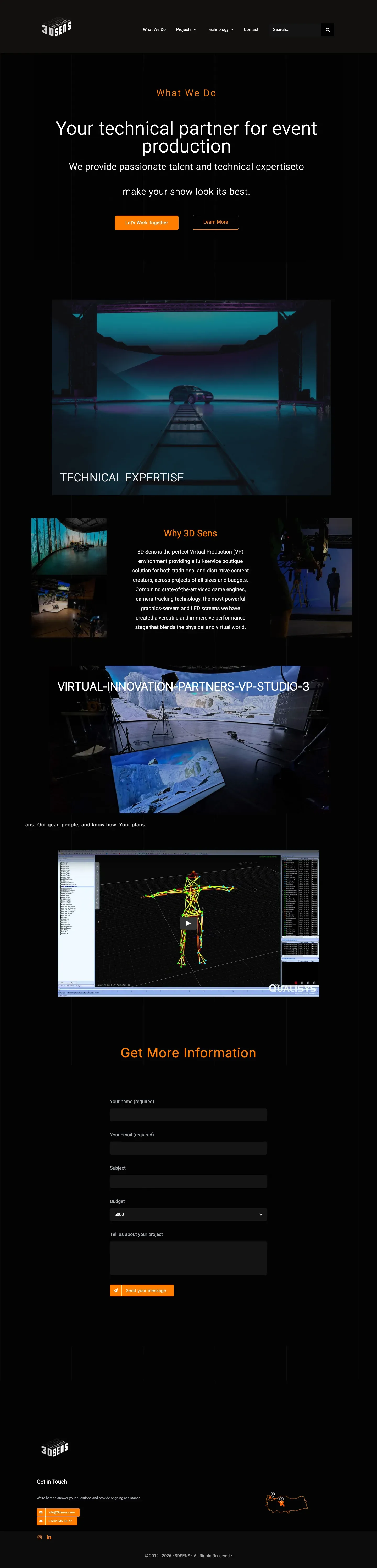 3dsens.com tam sayfa ekran görüntüsü